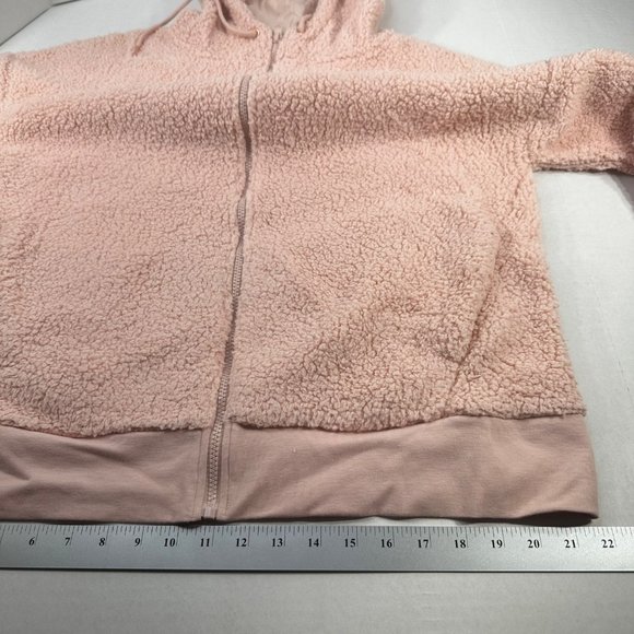 Champion C9 Women's Size Medium Jacket Hooded Sherpa Full Zip Closure Pink New - Picture 11 of 16